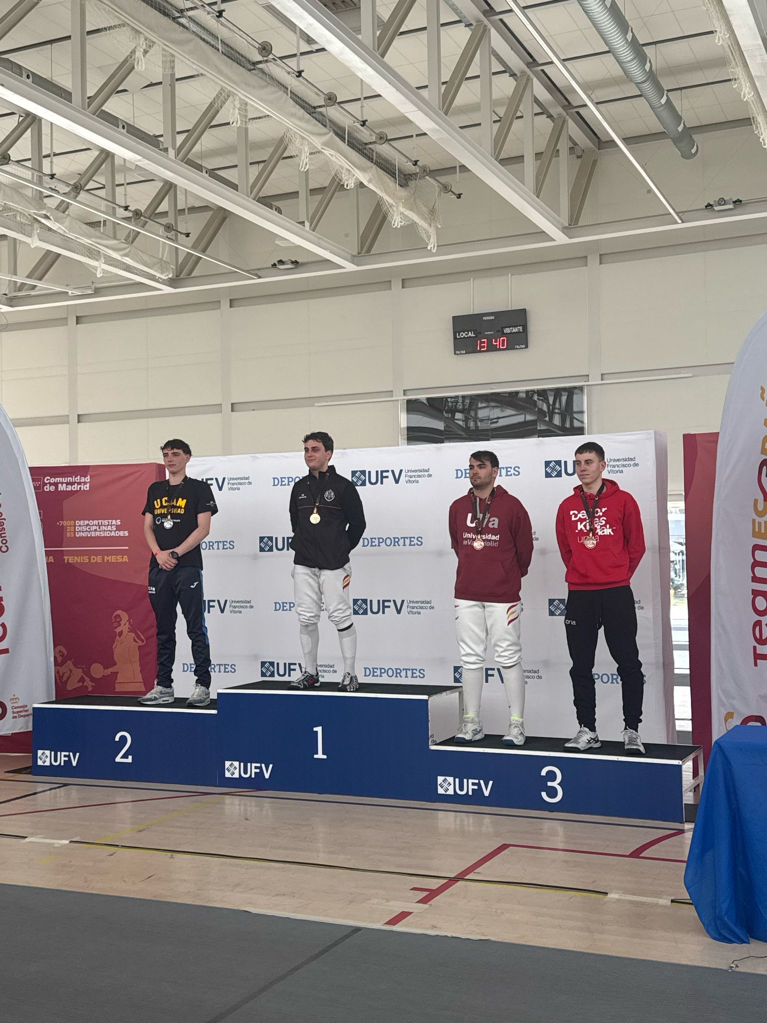 Medalla de bronce en el Campeonato de España Universitario